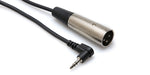 Hosa XVM-101M 1' Microphone Cable 3.5 mm TRS To XLRM