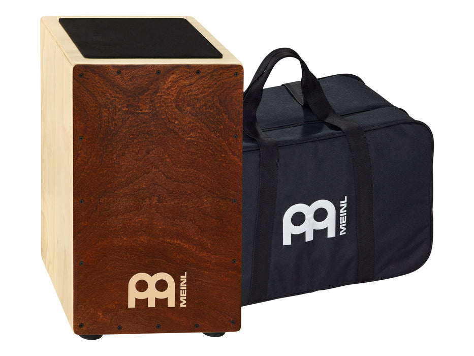 Meinl CAJ3FM-M BAG Traditional String Cajon With Figured Mahogany Frontplate Bag Included