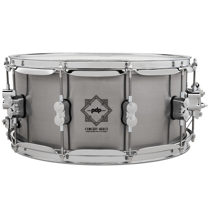 PDP Concept Select 3mm Seamless Steel Snare Drum with Chrome Hardware