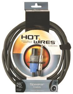 Hot Wires SP14-25SQ 25' Speakon to 1/4" Cable