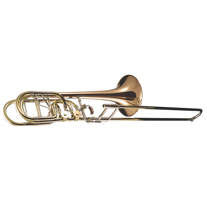 Greenhoe GB5-3G Bass Trombone with Independent Valves and Gold Brass Bell