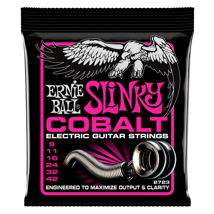 Ernie Ball Super Slinky Cobalt Electric Guitar Strings .009-.042