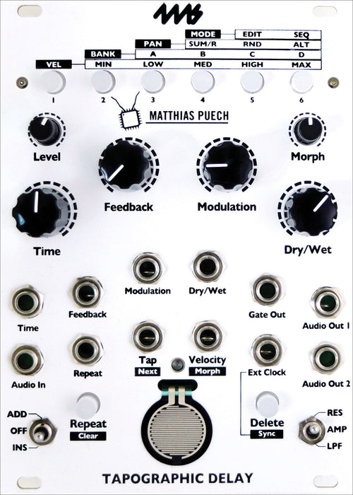 4ms TAPO Tapographic Delay Module