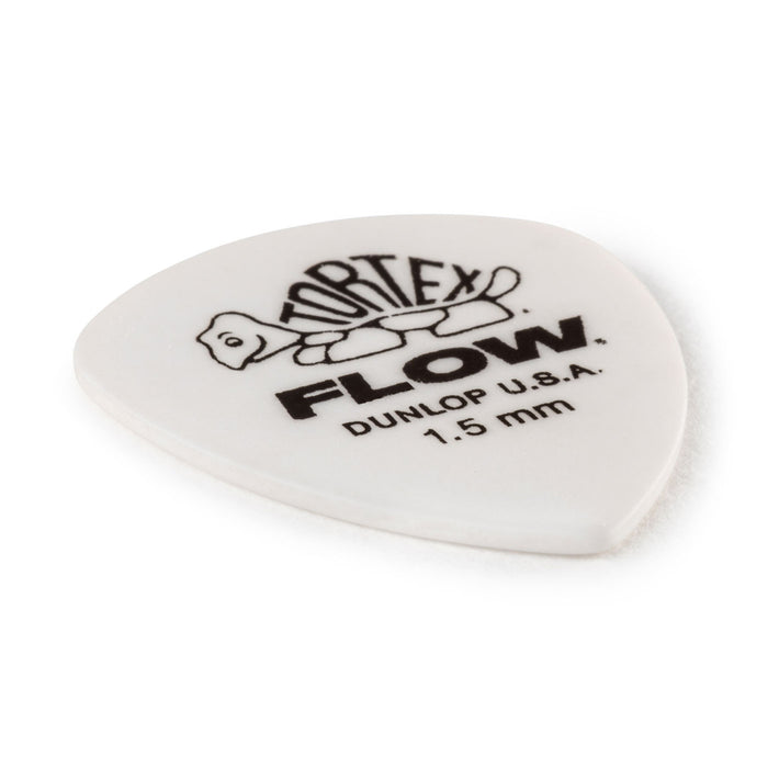 Dunlop Tortex Flow Guitar Picks - 1.5mm - White (12-Pack)