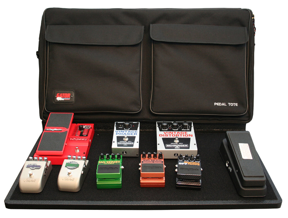 Gator GPT-PRO-PWR 30" X 16" Wood Pedal Board With Black Nylon Carry Bag And Power Supply