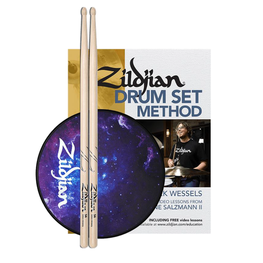 Zildjian Drum Set Method Book Value Pack with Sticks and Practice Pad