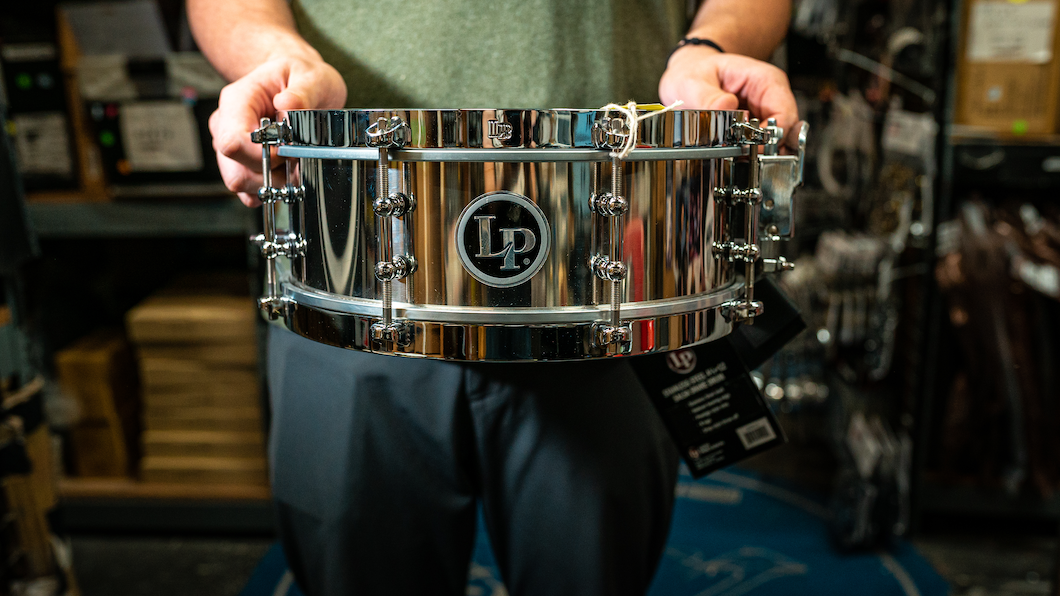 Latin Percussion LP4512-S 4 1/5" x 12" Stainless Steel Salsa Snare
