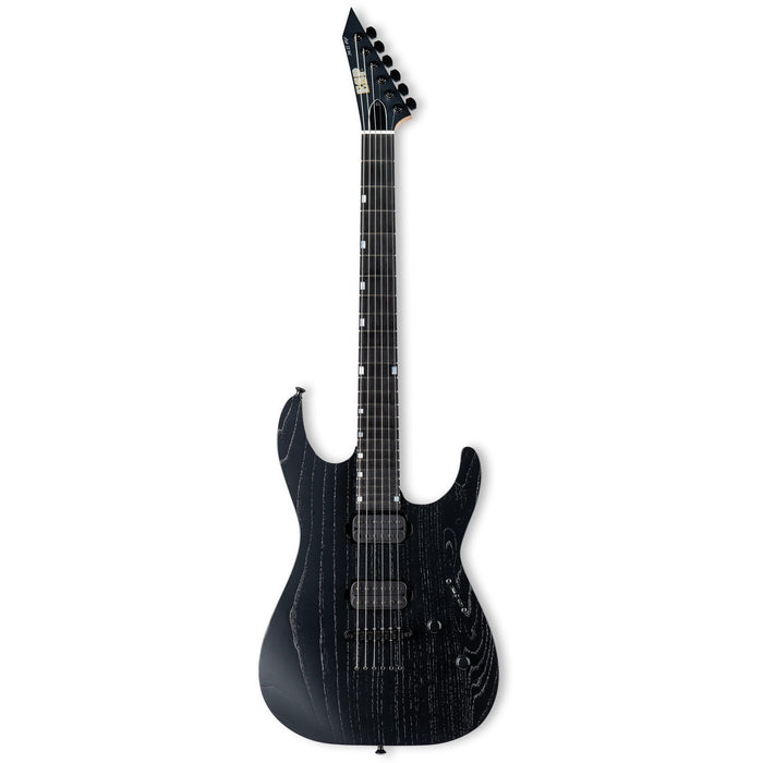 ESP USA M-II DX Electric Guitar - Black Open Grain Satin