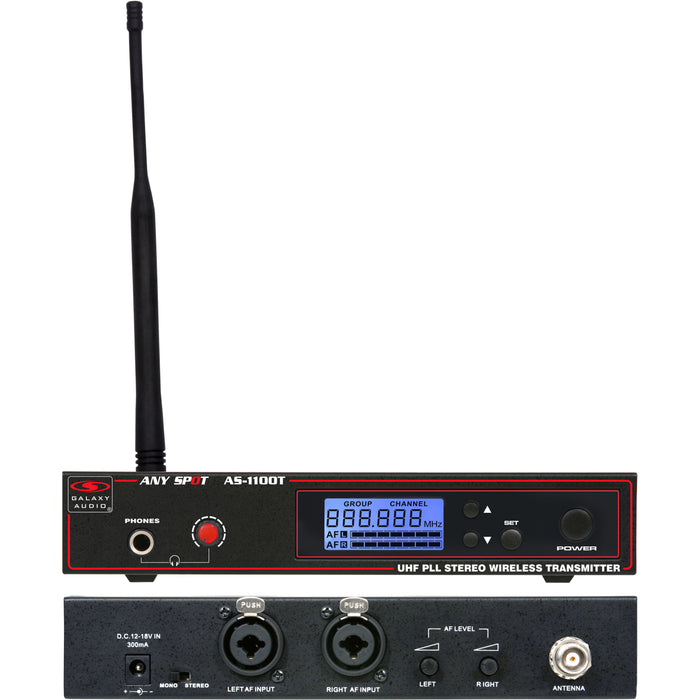 Galaxy Audio AS-1100N Wireless In-Ear Monitor System