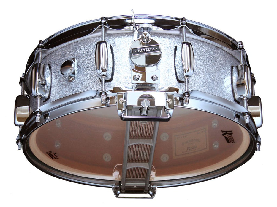 Rogers 14" x 5" Dyna-Sonic Classic Snare Drum - Silver Sparkle