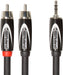 Roland RCC-5-352R Black Series Interconnect Cable - 5 Feet, 1/8" TRS To Dual RCA