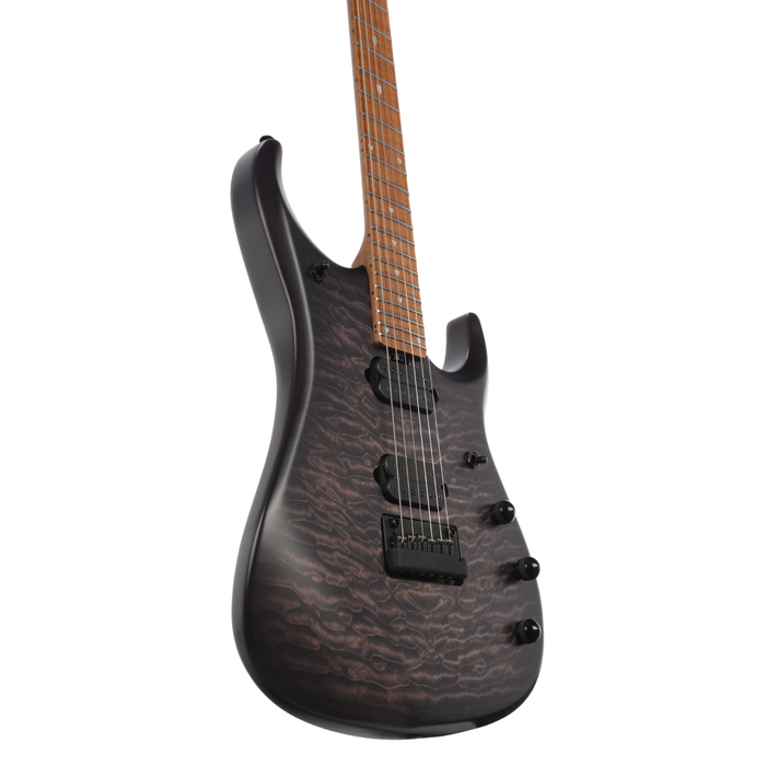 Music Man John Petrucci JP15 Quilt Maple Top Electric Guitar - Transparent Black