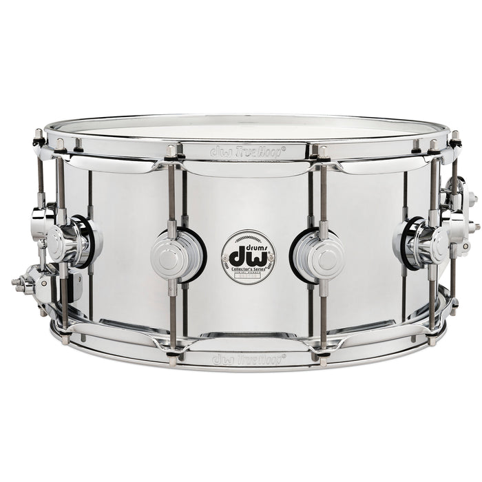 Drum Workshop 14" x 6.5" Collector's Series Steel Snare Drum With Chrome Hardware
