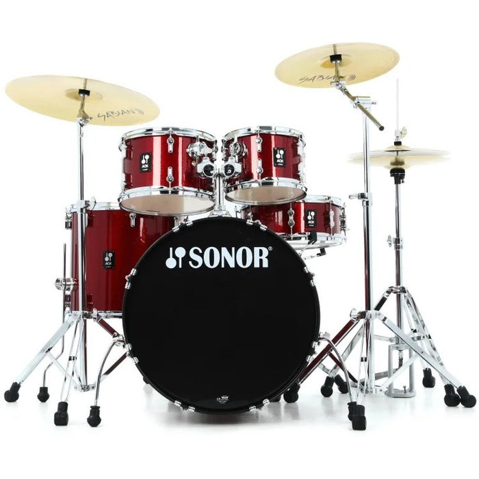Sonor AQX Stage Series 5-Piece Complete Kit - Red Moon Sparkle