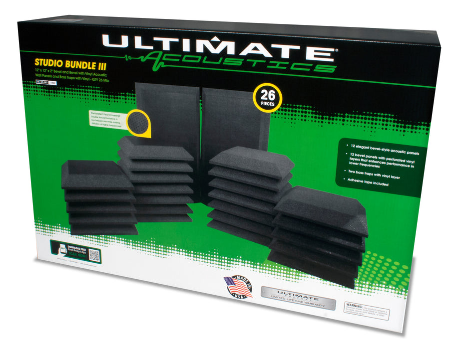Ultimate Support Studio Bundle III Acoustic Treatment Package