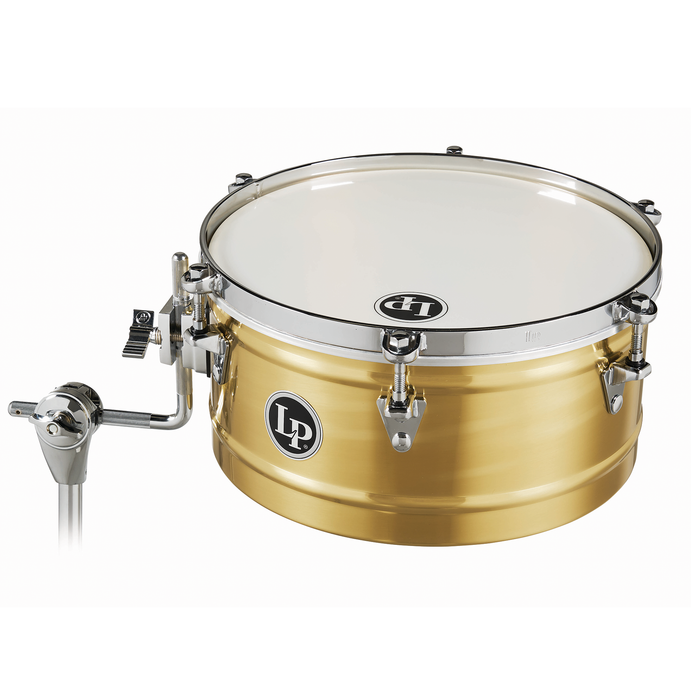LP 14-Inch Brass Timbale with Chrome Hardware and Mount Bracket