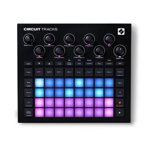 Novation Circuit Tracks - Standalone Groovebox with Synths, Drums and Sequencer - Mint, Open Box