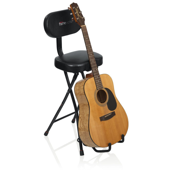 Gator Frameworks GFW-GTR-SEAT Combination Guitar Seat / Single Guitar Stand