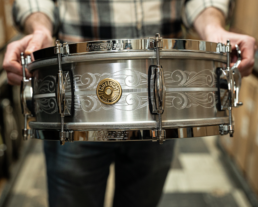 Gretsch 14" x 5" USA Custom 135th Anniversary Solid Aluminum Snare Drum