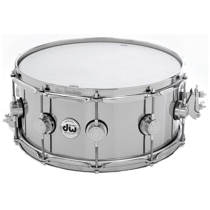 DW Collector's Series 6.5x14 Rolled Aluminum Snare - Chrome Hardware