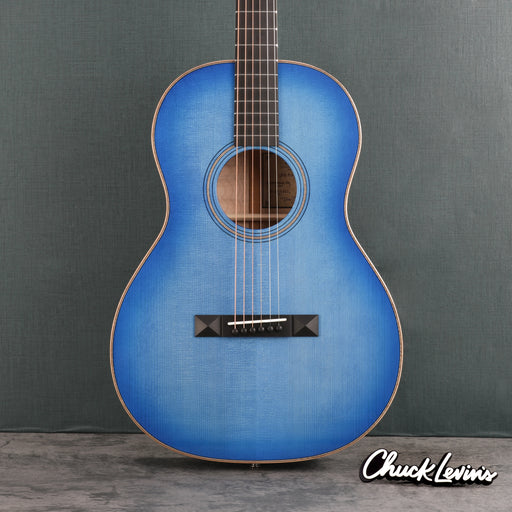 Bedell Seed to Song Parlor Acoustic Guitar - Quilt Maple and Adirondack Spruce - Sapphire - CHUCKSCLUSIVE - #822004