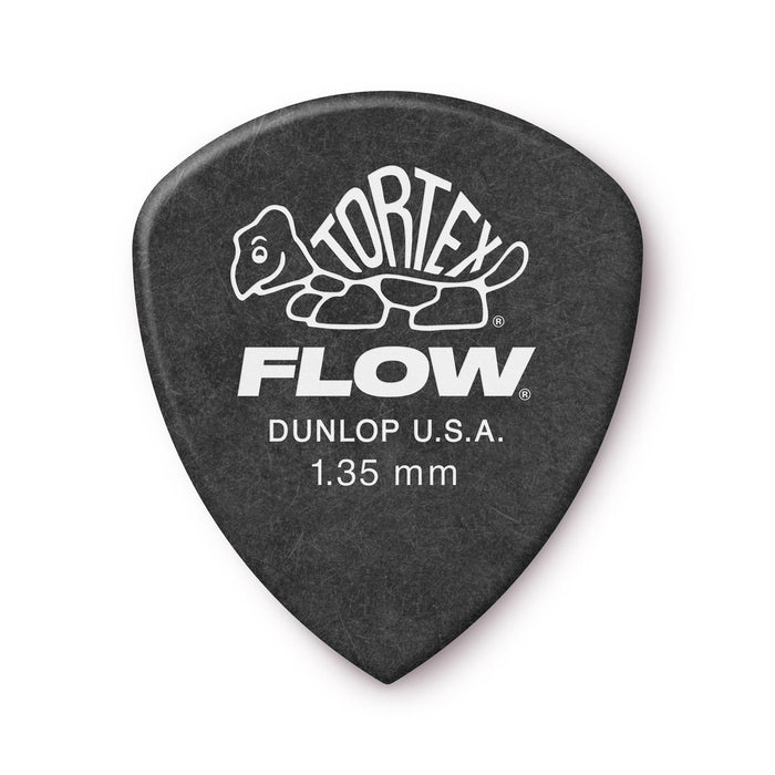 Dunlop Tortex Flow Guitar Picks - 1.35mm - Gray (12-Pack)