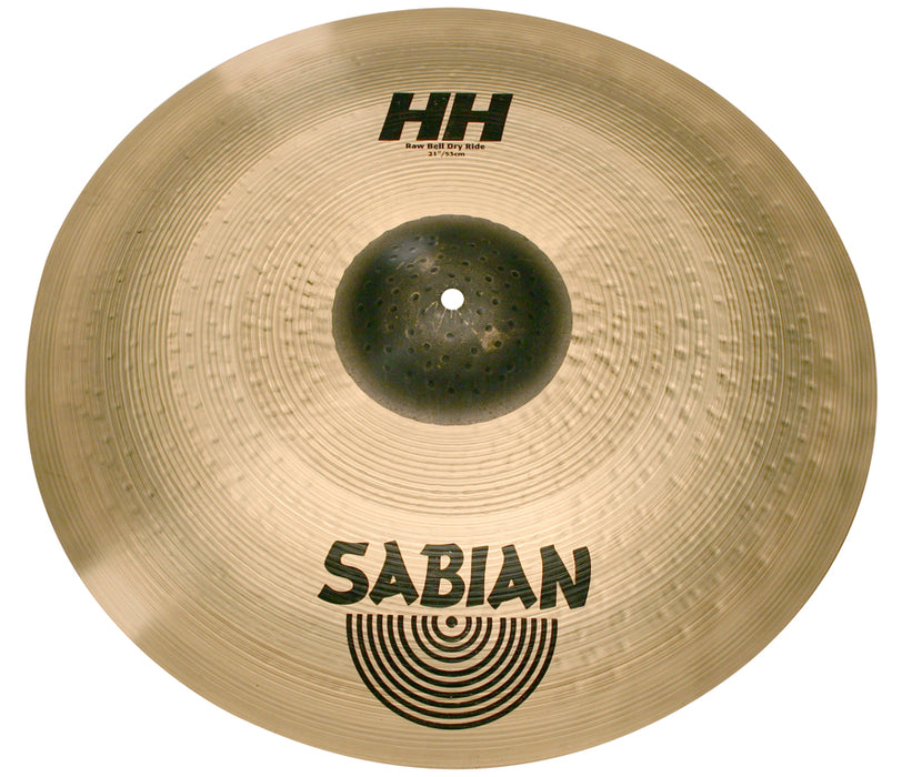 Sabian 21" HH Raw Bell Dry Ride Cymbal Brilliant Finish