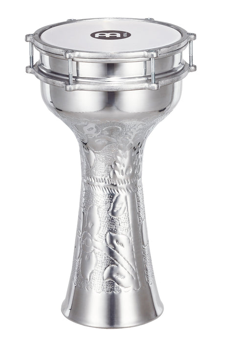 Meinl HE-315 Aluminum Darbuka Hand-Hammered With Built-In Jingles 8 1/4" X 16"