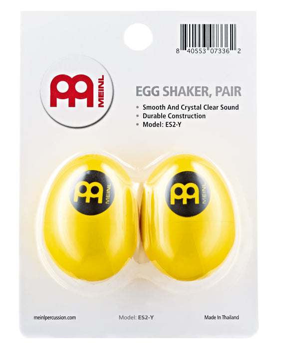 Meinl ES2-Y Egg Shaker Pair, Yellow