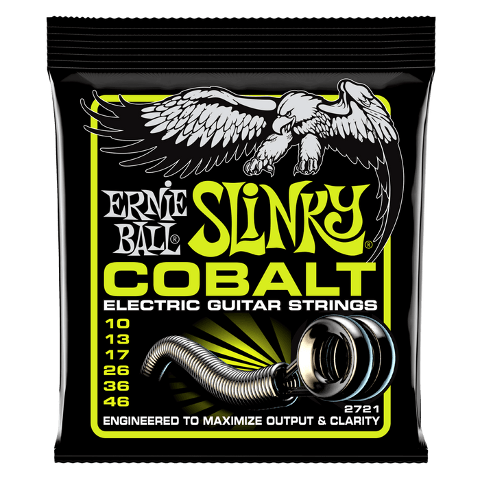 Ernie Ball Regular Slinky Cobalt Electric Guitar Strings .010-.046