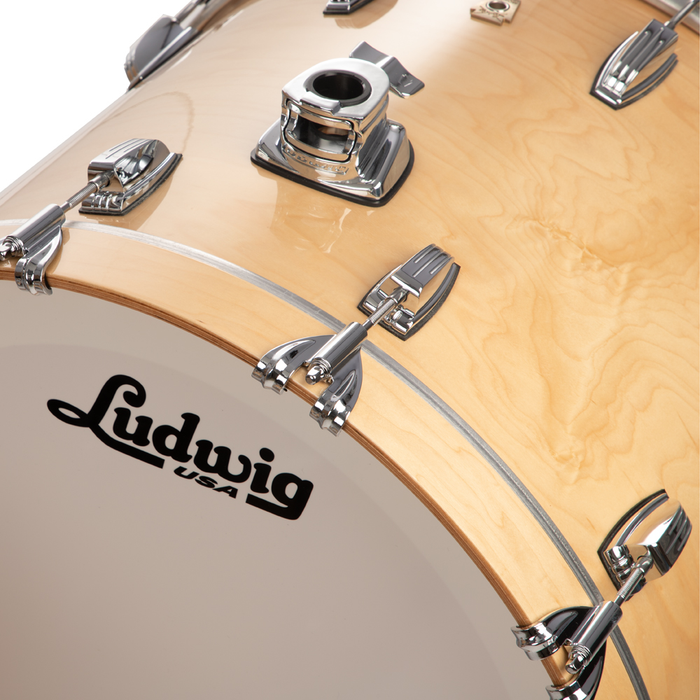 Ludwig Classic Maple 4-Piece Shell Pack, Natural Maple Finish