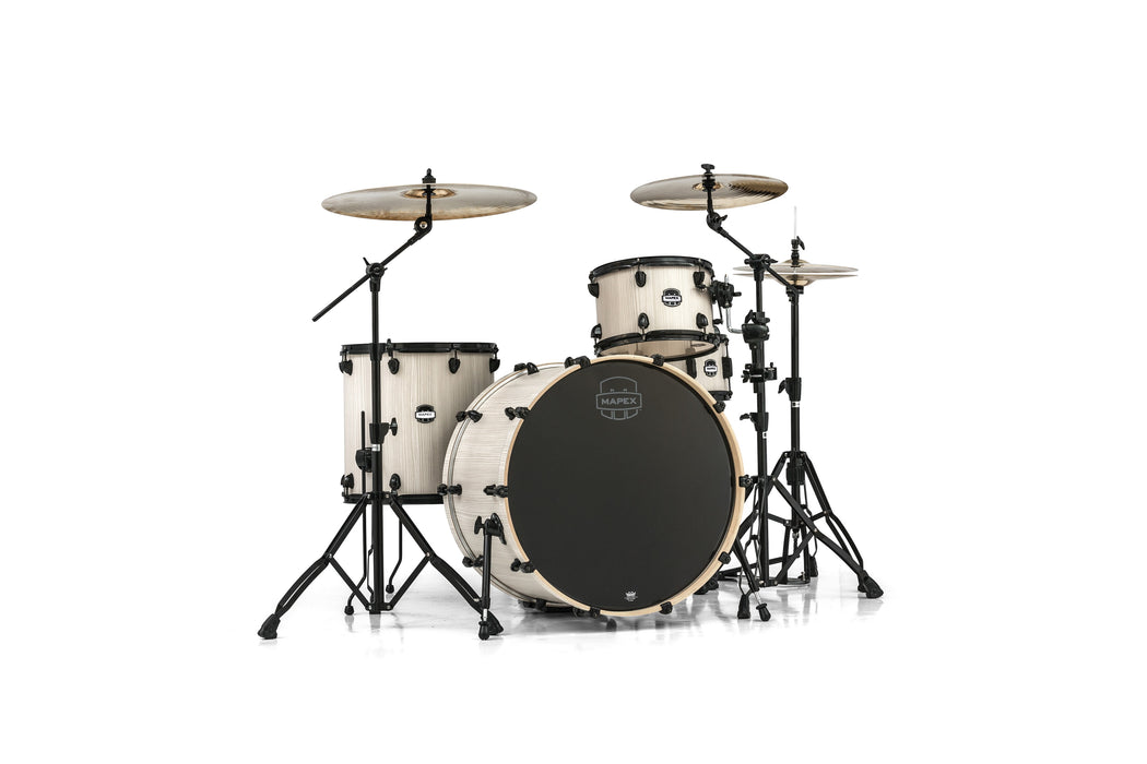 Mapex Mars Series 4-Piece Rock 24 Shell Pack Bonewood With Black Hardware