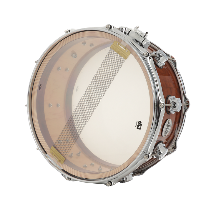 DW Collectors Series 6.5x14 Snare Drum, Exotic Redwood Stump - Chrome Hardware