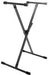 On-Stage Stands KS8390 Lok-Tight Single-X Keyboard Stand w/ QuikSQUEEZE Trigger