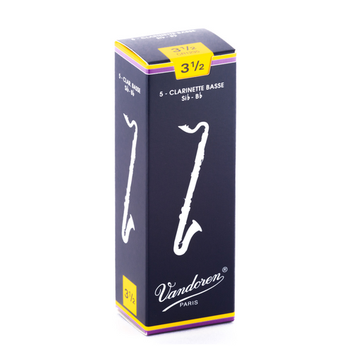 Vandoren CR12 Traditional Bass Clarinet Reed 5-Pack