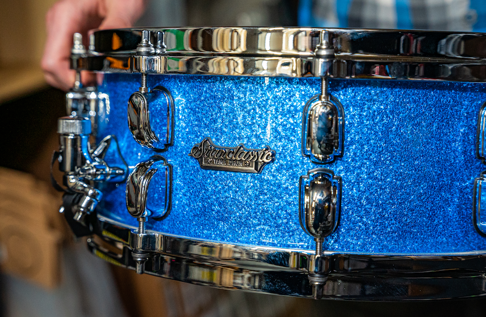 Tama 14" x 5.5" Starclassic Maple Snare Drum - Vintage Blue Sparkle