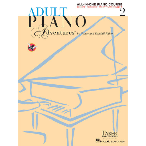 Faber Adult Piano Adventures All-in-One Piano Course Book 2 - Book with Media Online