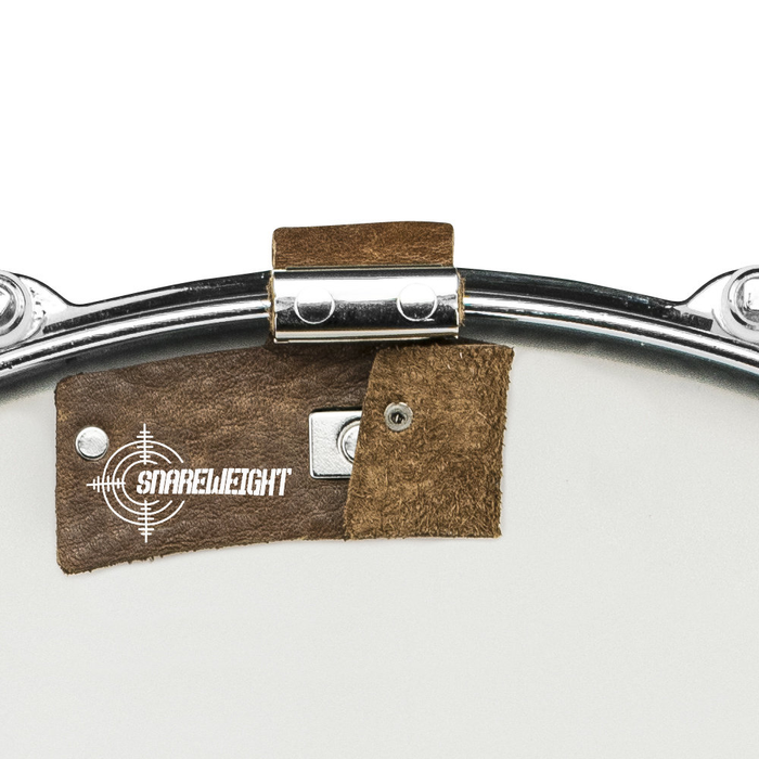 Snareweight M1B 4-Inch Leather Drum Dampening System - Brown