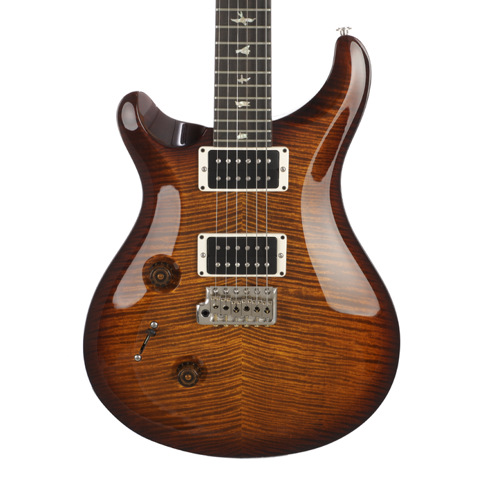 PRS Custom 24 Left-Hand Electric Guitar - Black Gold Burst, 10 Top