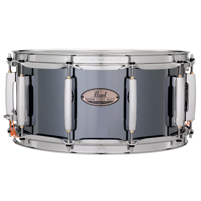 Pearl 6.5x14 Session Studio Snare Drum, Black Mirror Chrome
