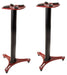 Ultimate Support MS90/36R Studio Monitor Stands- Pair - Red And Black