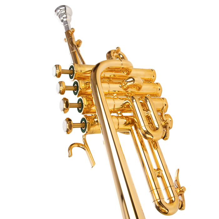 Schilke P5-4GP Four Valve Beryllium Bell Piccolo Trumpet - Gold Plated