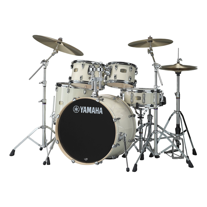 Yamaha Stage Custom Birch 5-Piece Shell Pack with 22-Inch Kick and Hardware - Classic White