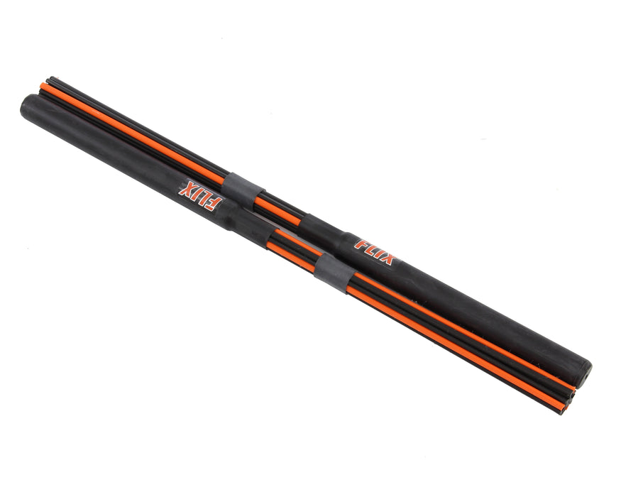 Flix FSH Flix Sticks Heavy Fiber Drum Sticks - Orange/Black