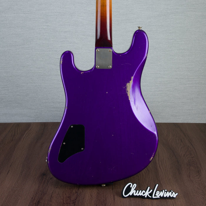 Castedosa Conchers Baritone Electric Guitar - Aged Purple Metallic - #199