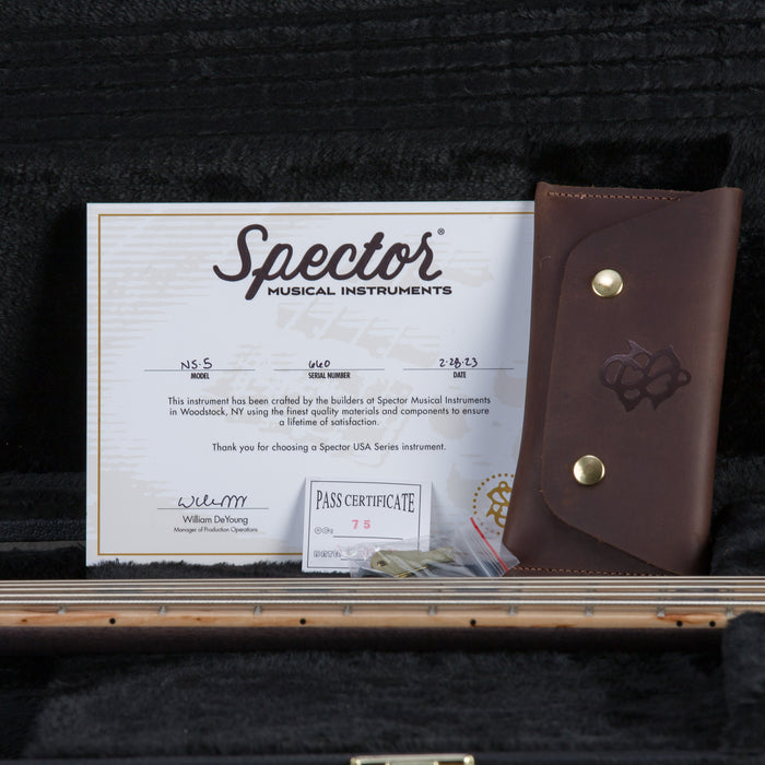 Spector USA Custom NS5 5-String Bass Guitar - Pinkish Hue - CHUCKSCLUSIVE - #660