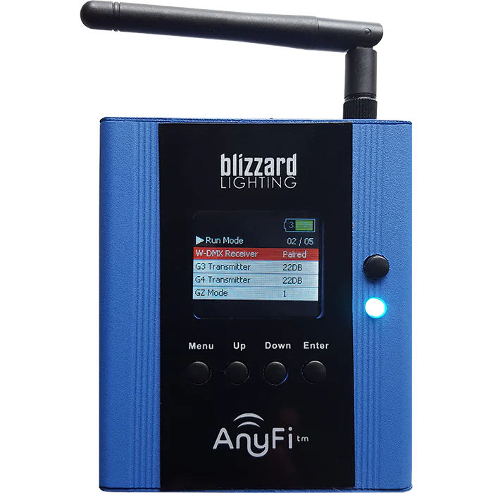 Blizzard LightCaster AnyFi 2.4-GHz W-DMX and Skywire Transceiver