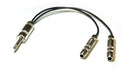 Whirlwind YM2F 1/4" Male - 2 1/4" Female Y Adapter Cable
