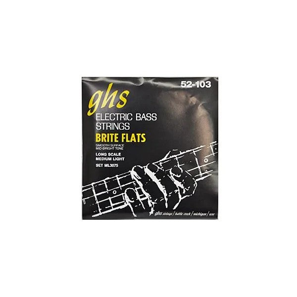 GHS Strings 4-String Brite Flats - Medium Light Gauge (052-103)