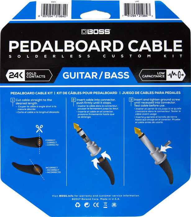 Boss BCK-12 Solderless Pedalboard Cable Kit